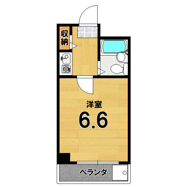 グレース新町(1K/3階)の間取り写真