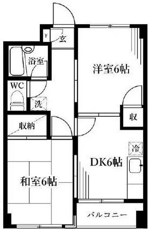 ハイツアーデル 2階階 間取り