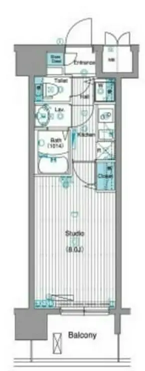 グランド・ガーラ銀座 14階階 間取り