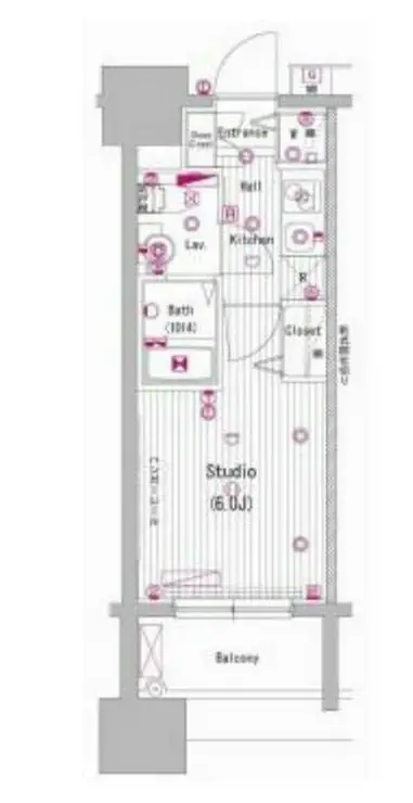 グランド・ガーラ代々木参宮橋 6階階 間取り