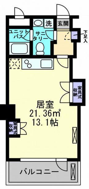 アルファレガロ古新町(ワンルーム/7階)の間取り写真
