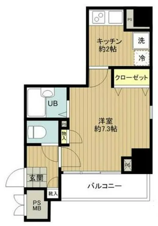 アフェクシオン日本橋人形町 6階階 間取り