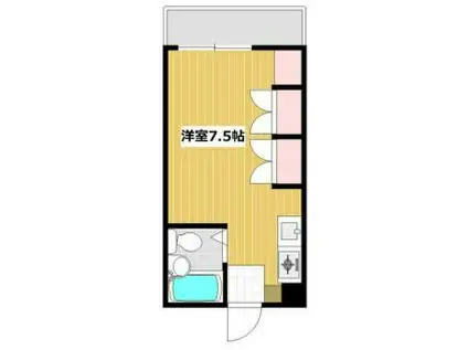 Gコーポ I(ワンルーム/3階)の間取り写真