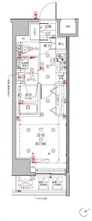 クレイシアIDZ三田 6階階 間取り