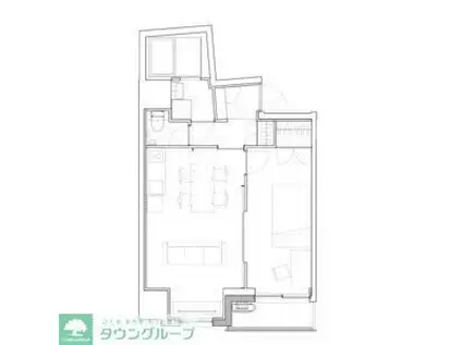 CITY WALK練馬(1LDK/6階)の間取り写真