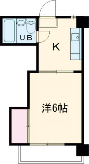 メゾン北斗(1K/1階)の間取り写真