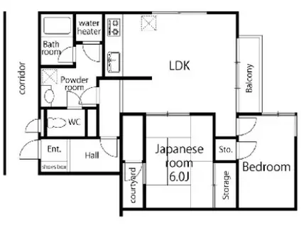 プレディオ鷺沼第二マンション(2LDK/3階)の間取り写真