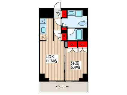 セジョリ墨田イーストIII(1LDK/3階)の間取り写真