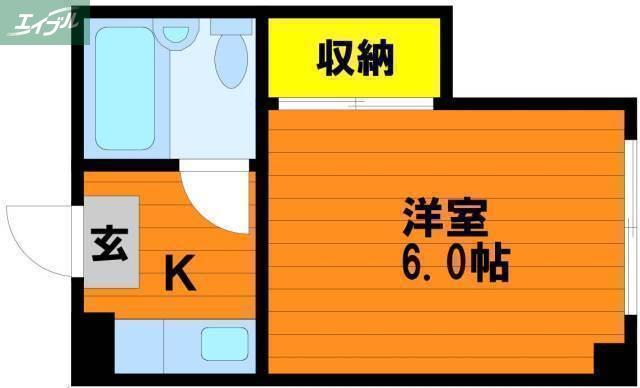 アルフィーネ天瀬(1K/4階)の間取り写真