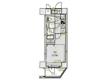 レガリス愛宕御成門(1K/6階)の間取り写真