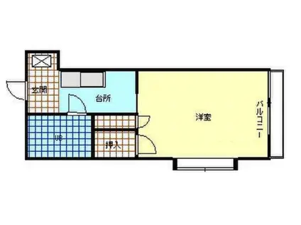メゾンセリバ(1K/2階)の間取り写真