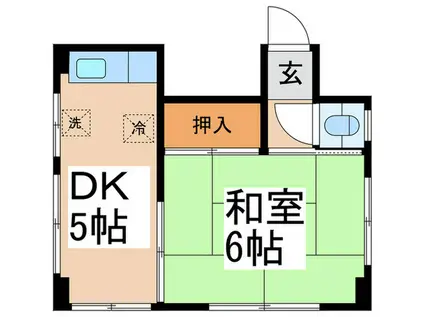 アサノ荘(1DK/2階)の間取り写真