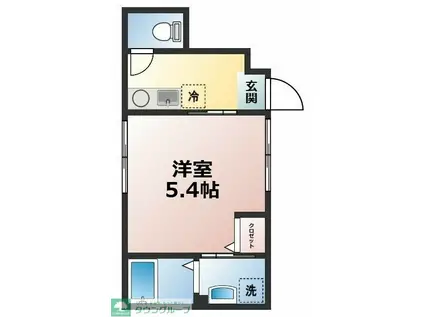 CS GARDEN田園調布(1K/1階)の間取り写真