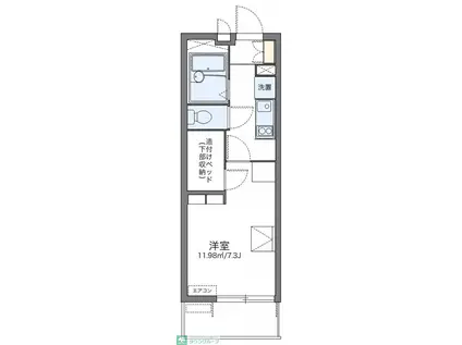レオパレスセレノ(1K/3階)の間取り写真