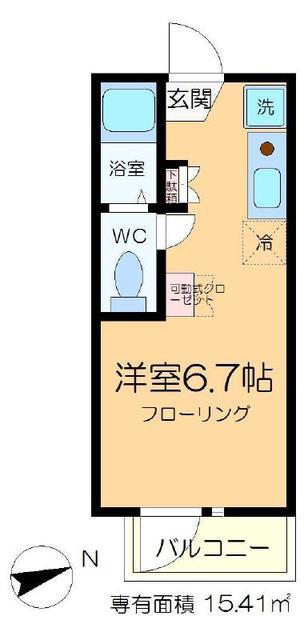 VAGUE住吉(ワンルーム/2階)の間取り写真