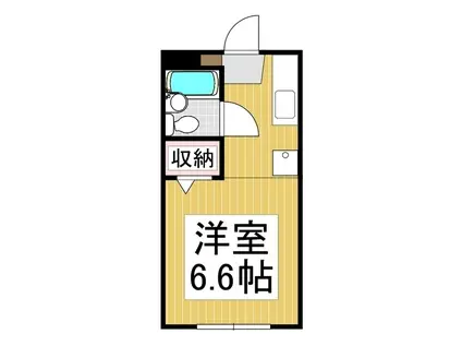 ライフワンノミゾ(ワンルーム/2階)の間取り写真