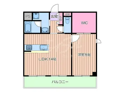 コリーヌ江坂(1LDK/9階)の間取り写真