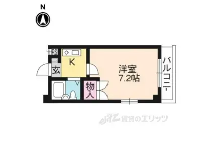 サニーライフゴトウ(1K/2階)の間取り写真