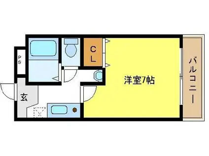 リオーラ23(1K/2階)の間取り写真