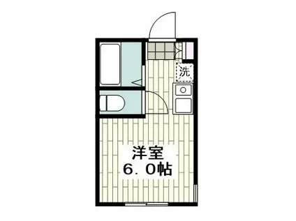 G・Aパーク弘明寺 A棟(1K/2階)の間取り写真