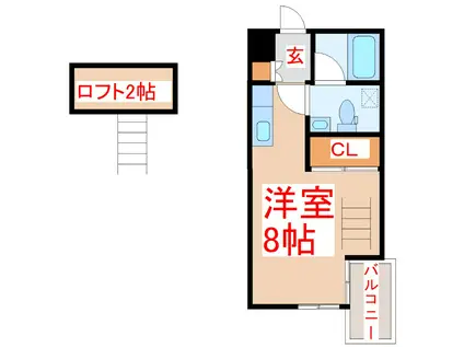 シャトーレジデンス草牟田(ワンルーム/4階)の間取り写真