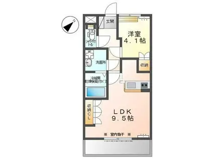 シャーロット・II(1LDK/2階)の間取り写真