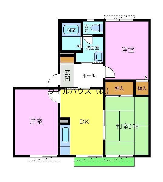 サンモール(3DK/1階)の間取り写真