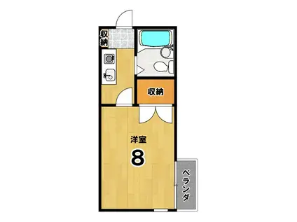 グランデスペランス(1K/1階)の間取り写真