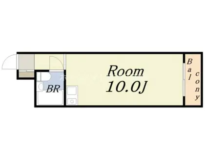 SURPLUSIセルシェ(1K/2階)の間取り写真