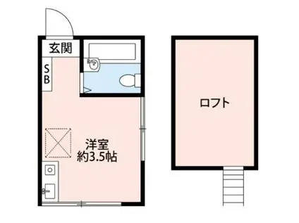 FLAT-R(ワンルーム/1階)の間取り写真