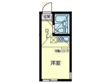 ユナイト井土ヶ谷スィーツベリーオペラ(ワンルーム/2階)の間取り写真