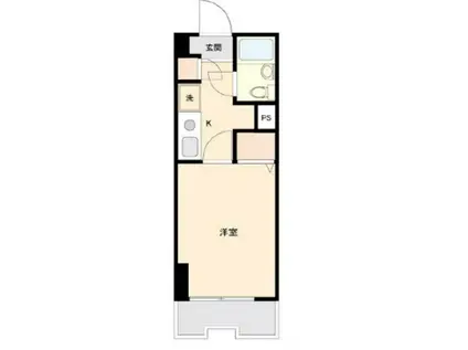 ジョイフル蒲田弐番館(ワンルーム/2階)の間取り写真