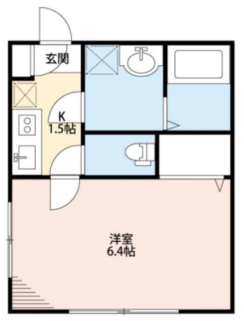 BESTSTAGE入谷2(1K/2階)の間取り写真