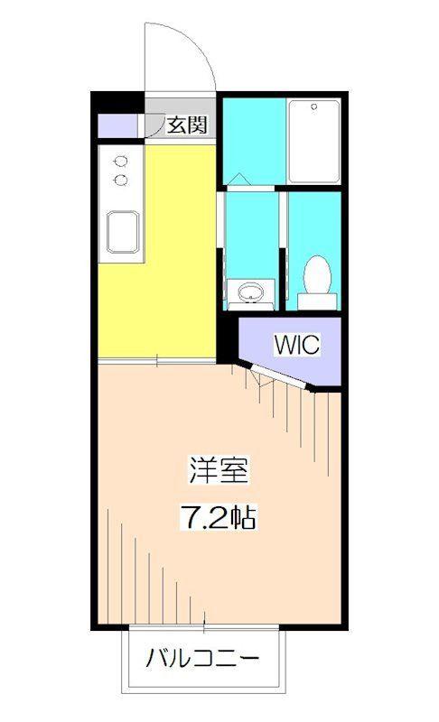 CEST LA VIE セラヴィイ E棟(1K/1階)の間取り写真