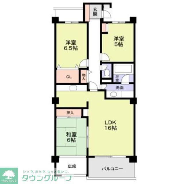 ヴィラ園生(3LDK/2階)の間取り写真