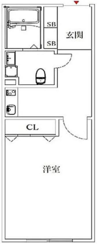 アールデコ初台マンション(1K/3階)の間取り写真