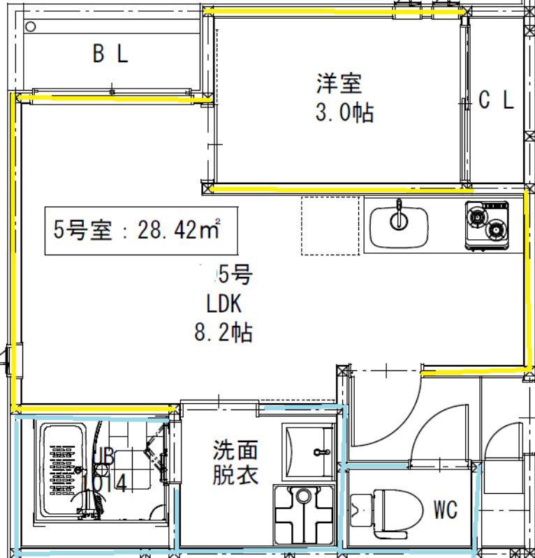 G-SMART CHARMANT(1LDK/1階)の間取り写真