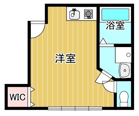 謙徳ビル(1K/2階)の間取り写真