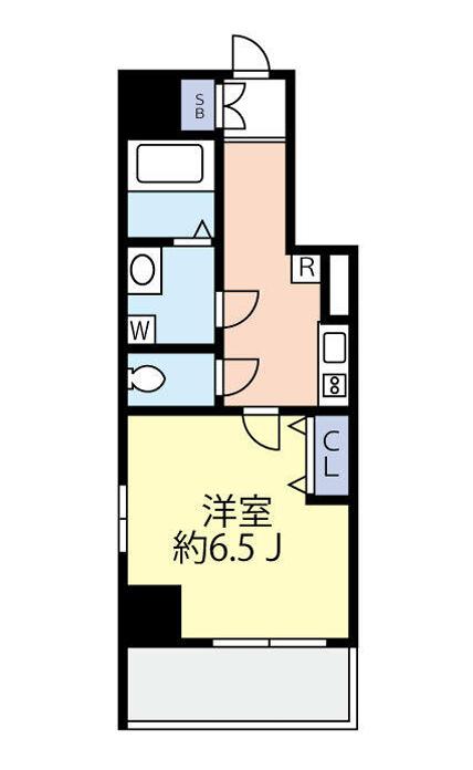 グランヴァン住吉駅前(1K/10階)の間取り写真