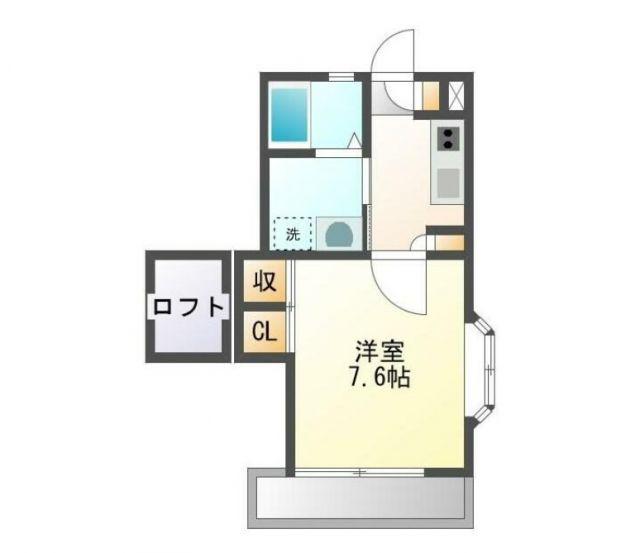 プルミエラムール(1K/1階)の間取り写真
