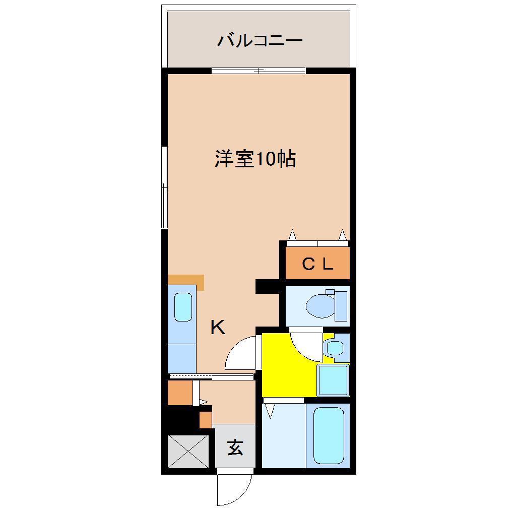 ツーエヌマンション(ワンルーム/1階)の間取り写真