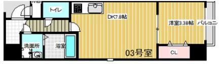 MAISON PREMIER VII(1DK/6階)の間取り写真