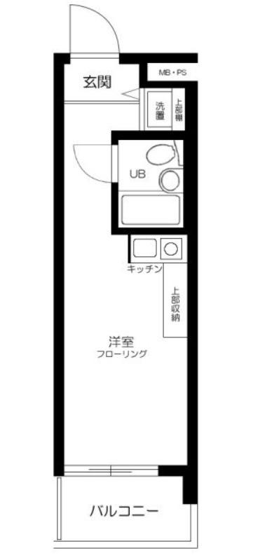 菱和パレス旗の台(ワンルーム/6階)の間取り写真
