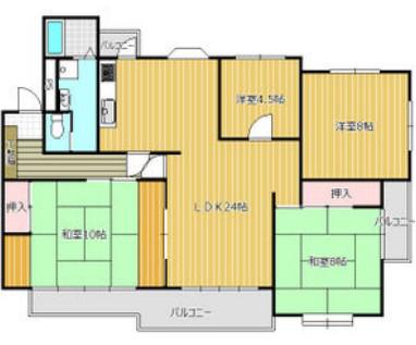 エクセル静岡(4LDK/2階)の間取り写真