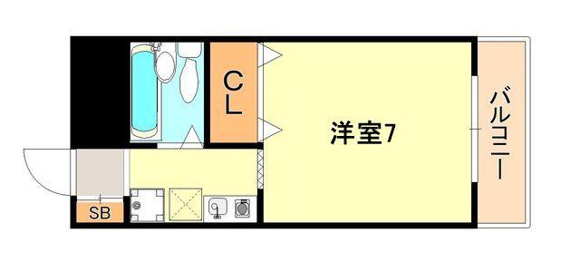 ヒルバレー妙法寺駅前(1K/5階)の間取り写真