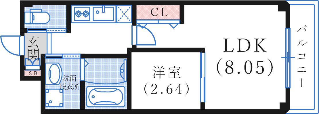 V-RENAISSANCE OTSUKACHOU(1LDK/1階)の間取り写真