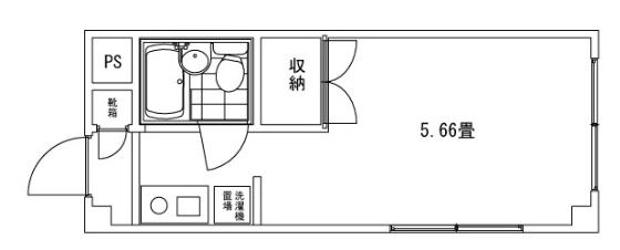 32ノヨネコーポ南葛西(1K/1階)の間取り写真