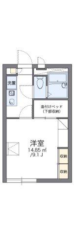 レオパレスパストラル(1K/1階)の間取り写真