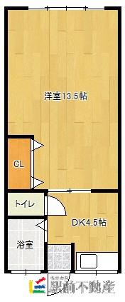 B-LIFE兵庫南(1DK/2階)の間取り写真