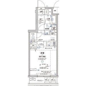 ディアレイシャス大須赤門通本町(1K/2階)の間取り写真